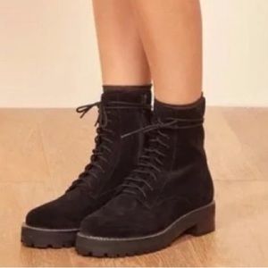 Reformation sienna combat boots